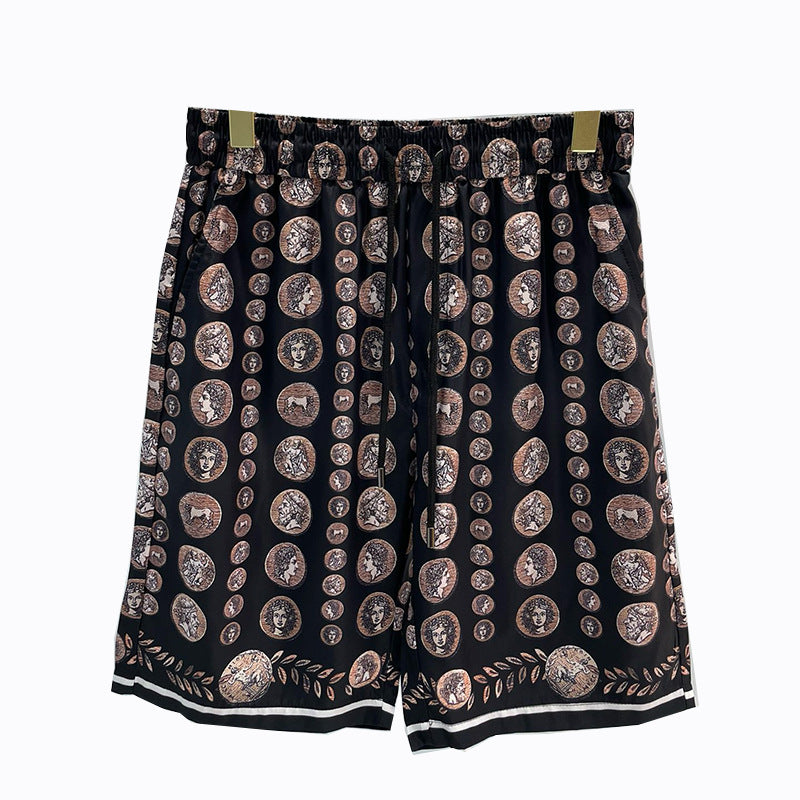 East Coast Shorts Summer Digital Print Men's Beach Pants Shorts