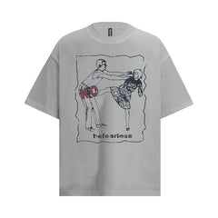 Ellie Seattle Shirt represents Washed Heavy Industries Digital Printing Loose Short Sleeve T-Shirt