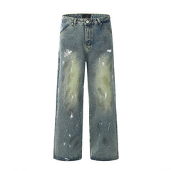 American Mens Jeans Retro, Fall/Winter Tie-Dyed Jeans