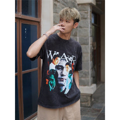 Film Star T Shirt Movie Andy Lau Short Sleeve Loose Retro American Street T-shirt