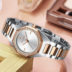 Women's Quartz Watches Octagonal Diamond Waterproof Women's Watch