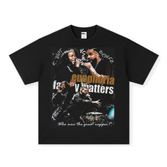 Drake T Shirts Loose Shoulder Short Sleeve T-Shirt