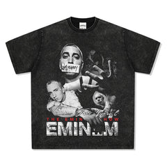 Detroit Eminem T Shirt Vintage Washed Old T-Shirt