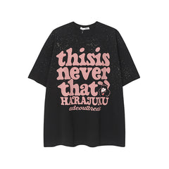 Camisas Vintage Hombre Vintage Cartoon Short Sleeve T-Shirt oversize