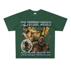 Film Star T Shirt European and American Classic Movie Crazy Max Loose Cotton American T-shirt