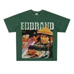 Film Star T Shirt Stephen Chow Derivative Short Sleeves Vintage American Street T-shirt