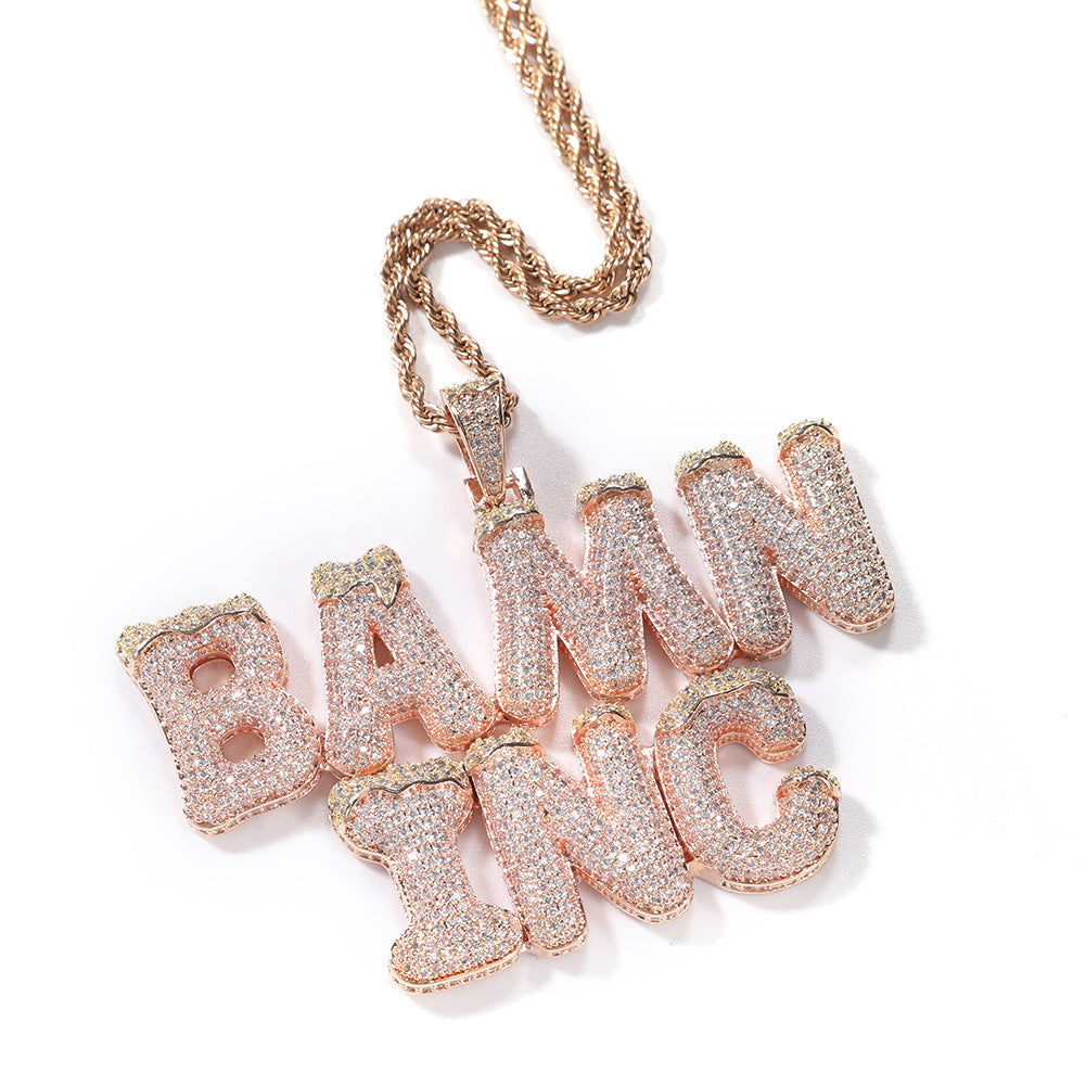 Jewelry Customized Letter Necklace Word Up Alphabet Pieces St. Valentine's Royalty