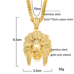 Jewelry Indian Chief Pendant