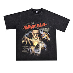 Film Star T Shirt European and American Movies Pure Cotton Loose Short Sleeve Retro Trendy T-shirt