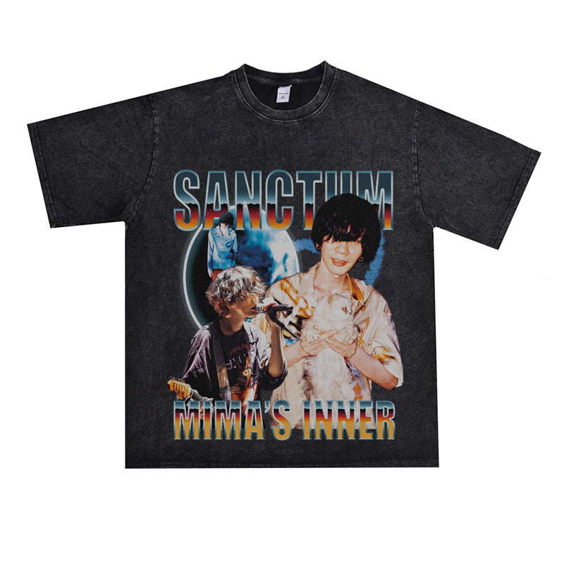 Film Star T Shirt Yonezu Kenshi Poster Commemorative Edition Loose Street T-shirt Men and Women