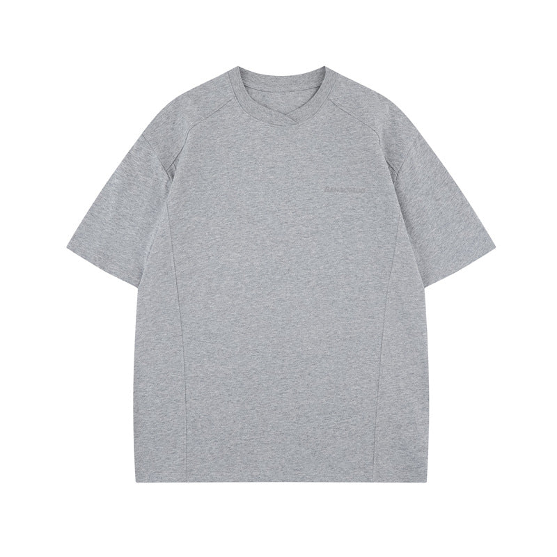 Ellie Seattle Shirt Embroidery Loose Casual Crew Neck Short Sleeve T-Shirt