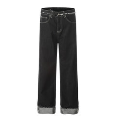 American Men Jeans Loose Straight Jeans Men's and Women's Casual Pants