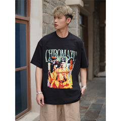 Film Star T Shirt Movie Zombie Pure Cotton Short Sleeve Loose Design T-shirt Men