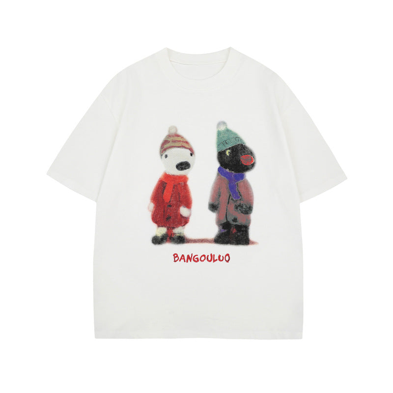 Ellie Seattle Shirt Vintage Short Sleeve T Summer Loose Casual