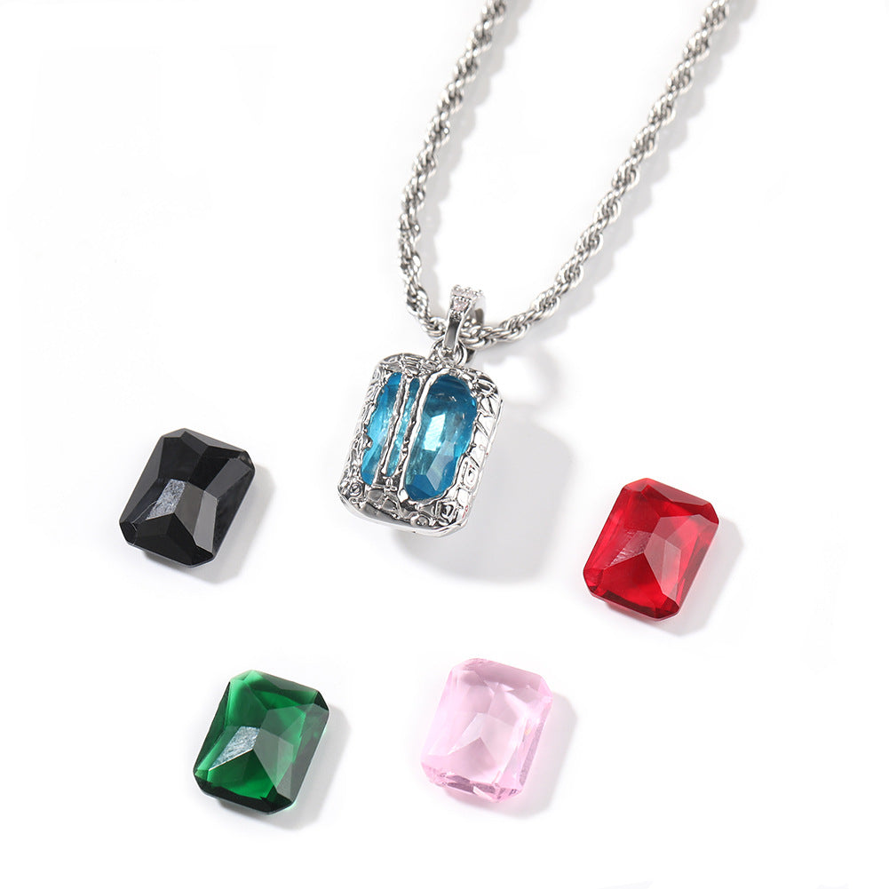 Jewelry Colored Gemstones Pendant Necklace Spectrum St. Valentine's