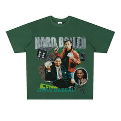 Film Star T Shirt Short Sleeve Retro American T-shirt Men and Women