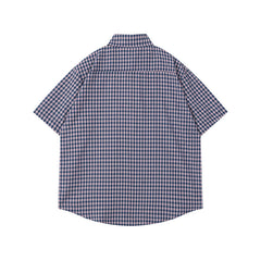 Ellie Seattle Shirt Vintage Loose Short Sleeve Lapel Casual POLO Shirt