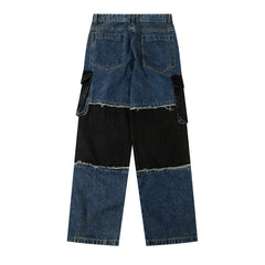 American Mens Jeans Vintage Patch Jeans