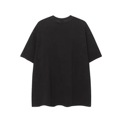 Camisas Vintage Hombre Vintage Washed Old Printed Short Sleeve T-Shirt