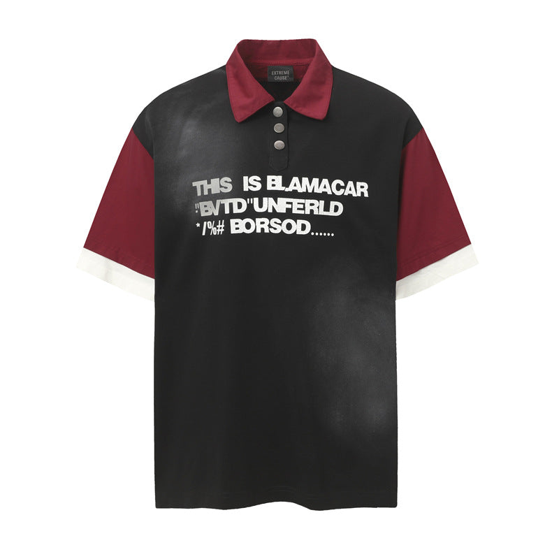 80s Casual Classics Shirts Summer Button Lapel POLO Shirt Short Sleeve