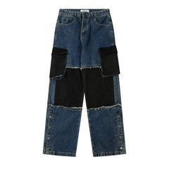American Mens Jeans Vintage Patch Jeans