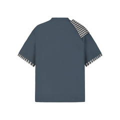 80s Casual Classics Shirts Contrast Checked T-Shirt Short Sleeve Top