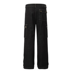 American Men Jeans Vintage Loose Hip Hop Casual Pants