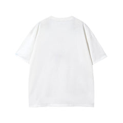 Camisas Vintage Hombre Vintage Star Patch Hip Hop Short Sleeve T-Shirt