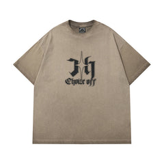 Camisas Vintage Hombre Old Loose Short Sleeve T-Shirt