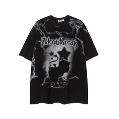 Camisas Vintage Hombre Vintage Loose Short Sleeve T-Shirt