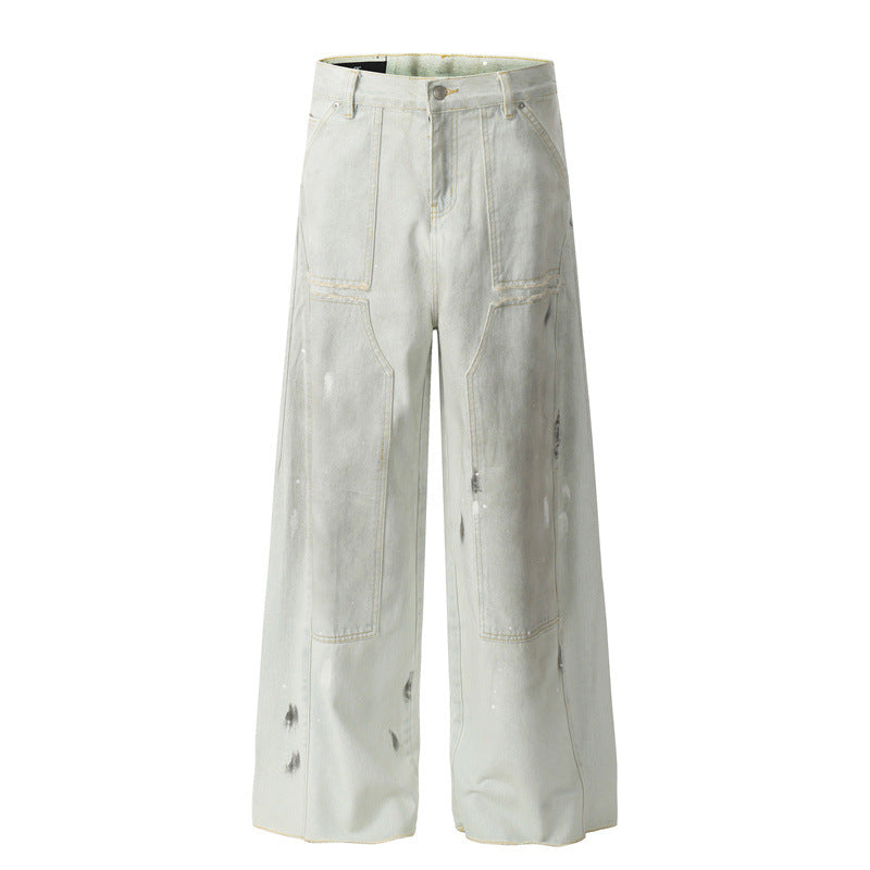 American Mens Jeans Wide Leg Pants