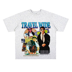 Film Star T Shirt Stephen Chow Short-Sleeved American Retro T-shirt for Men