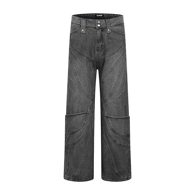 American Mens Jeans Straight Pants