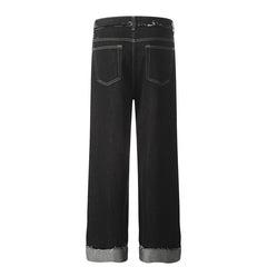 American Men Jeans Loose Straight Jeans Men's and Women's Casual Pants