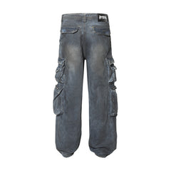 American Mens Jeans Washed Tooling Jeans