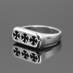 Chrome Heart Ring Cross Glossy