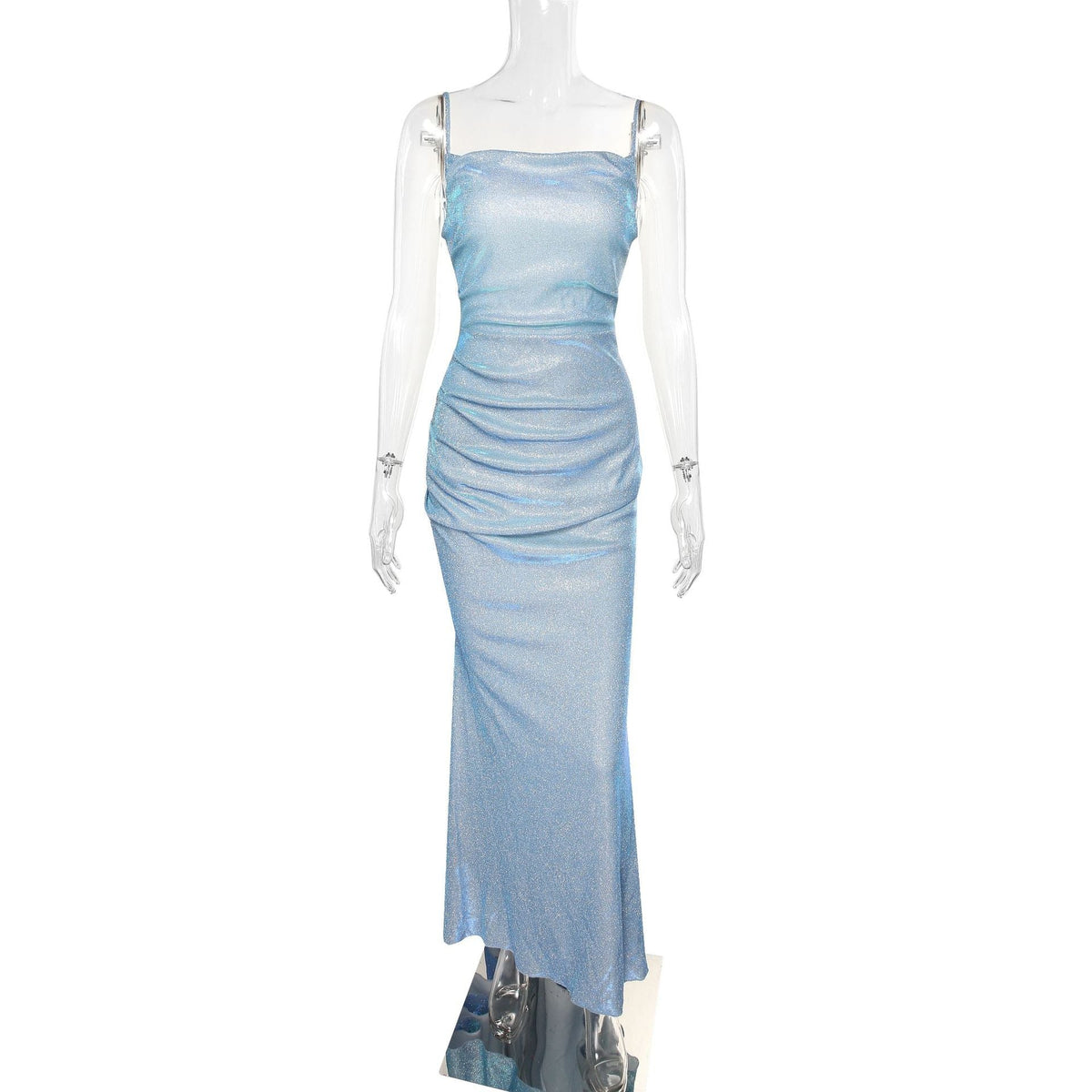 Mariah Carey Dress Bridesmaid Dress Performance Party Evening Dress Sling Shiny Starry Skirt