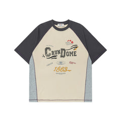 Ellie Seattle Shirt Loose Round Short Sleeve Casual