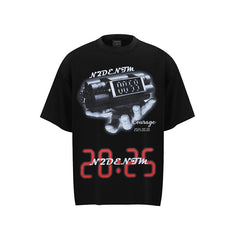 80s Casual Classics Shirts Half Zip Pattern Short Sleeve T-Shirts