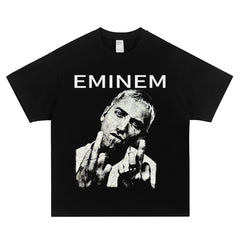Detroit Eminem Hoodie Eminem Portrait Vintage Long Sleeve