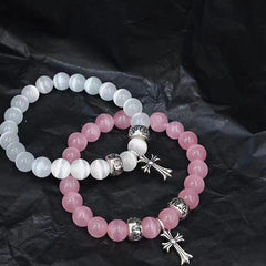 Chrome Heart Bracelet Vintage Cross Ornament