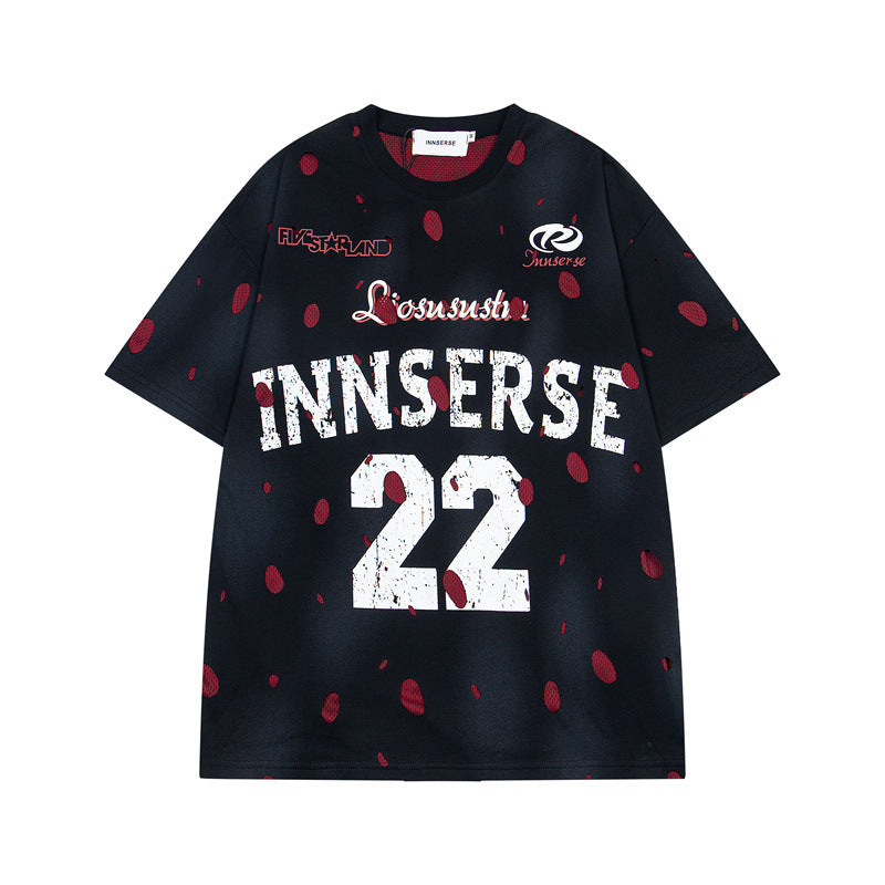 Ellie Seattle Shirt Washed Graffiti Crew Neck T-Shirt