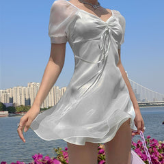 Mariah Carey Dress Retro Waist-Controlled Princess Dress Tulle Dress