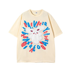 Camisas Vintage Hombre Short Sleeve T-Shirt Summer Loose Casual Top