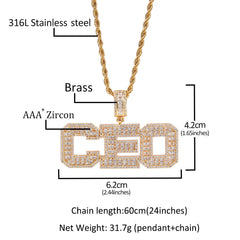 Jewelry Fashion Letter Pendant Necklace Word Up Royalty