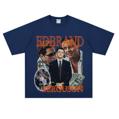 Film Star T Shirt Loose Heavy American Retro Street Personality T-shirt Men