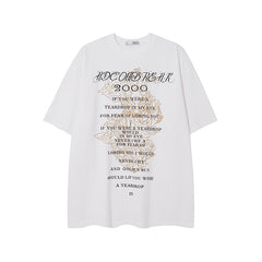 Camisas Vintage Hombre Vintage Washed Old Cleanfit Loose Short Sleeve T-Shirt