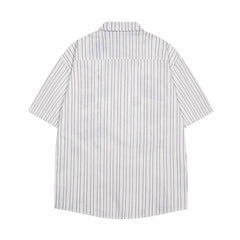 Ellie Seattle Shirt Cartoon Striped Summer Short Sleeve Shirt