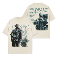 Drake T Shirts Printed Short Sleeve T-Shirt Hooded