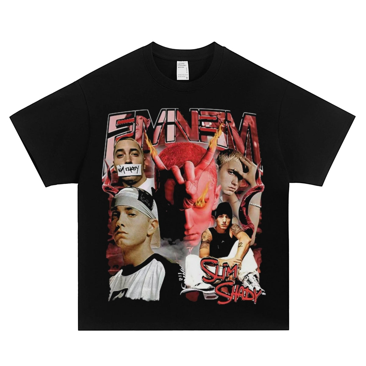 Detroit Eminem Hoodie Vintage Hip Hop EMINEM Printed Loose T-Shirt